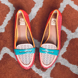 DV Dolce Vita Multicolor Perforated Leather Loafer